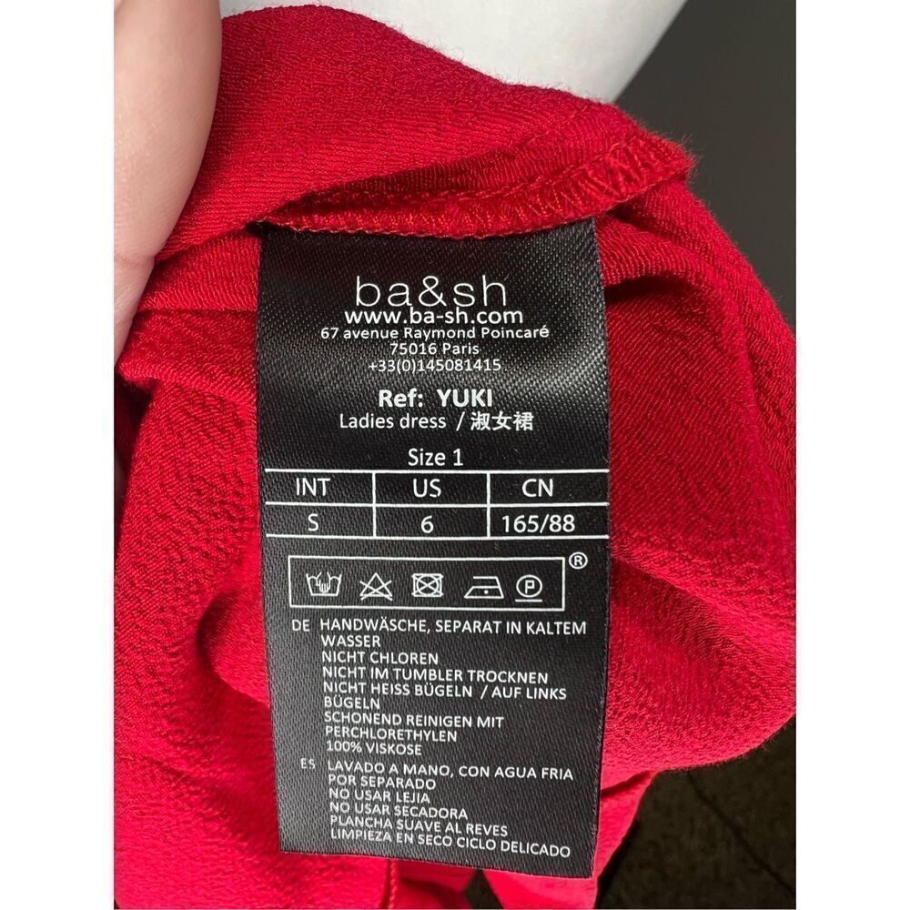 Ba&sh Robe Yuki Rouge Red Dress - Picture 5 of 5